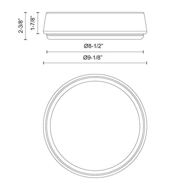 Alora Mood Laval FM503509 9 Inch LED Flush Mount 2