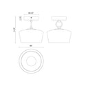 Alora Mood Leota SF443308 8 Inch LED Semi-Flush Mount 4
