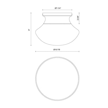 Alora Mood Marcel FM464012 11 Inch Flush Mount 2