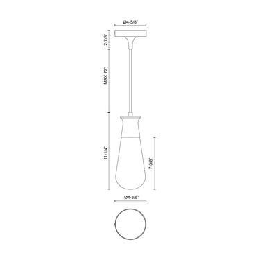 Alora Mood Marcel PD464001 4 Inch Pendant 2
