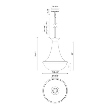 Alora Mood Marcel PD464014 10 Inch Pendant 2