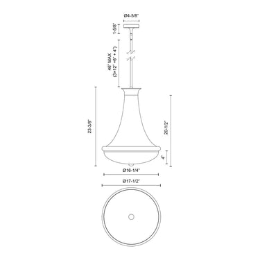 Alora Mood Marcel PD464018 18 Inch Pendant 2