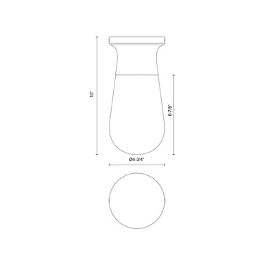 Alora Mood Marcel SF464001 5 Inch Semi-Flush Mount 2