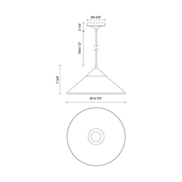 Alora Mood Mauer PD521015 15 Inch Pendant 1