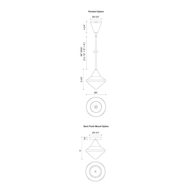 Alora Mood Nora PD537508 8 Inch Pendant 2