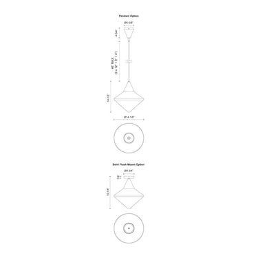 Alora Mood Nora PD537714 14 Inch Pendant 2