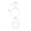Alora Mood Nouveau FM505108 8 Inch Flush Mount 2