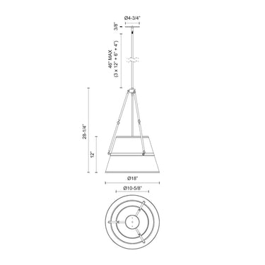 Alora Mood Oliver PD546719 18 Inch Pendant 3