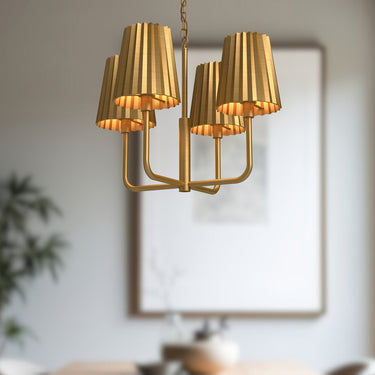 Alora Mood Plisse CH528423 23 Inch Chandelier 1