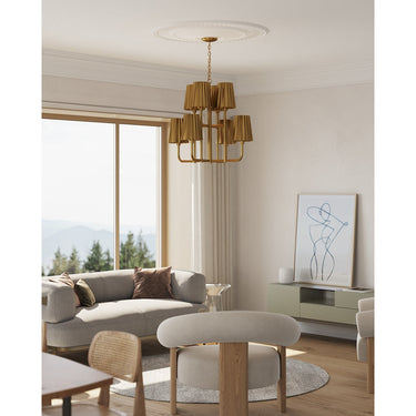 Alora Mood Plisse CH528830 30 Inch Chandelier 1