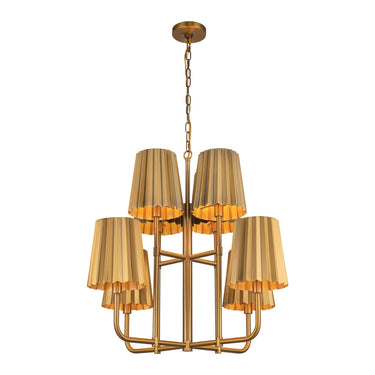 Alora Mood Plisse CH528830 30 Inch Chandelier