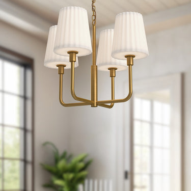 Alora Mood Plisse CH628423 23 Inch Chandelier 1