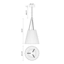 Alora Mood Plisse PD528012 12 Inch Pendant 2