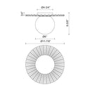 Alora Mood Plume FM501212 12 Inch Flush Mount 4