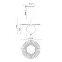 Alora Mood Plume PD501212 12 Inch Pendant 2