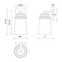 Alora Mood Quincy EW533006BKCB 6 Inch Exterior Wall Sconce 2