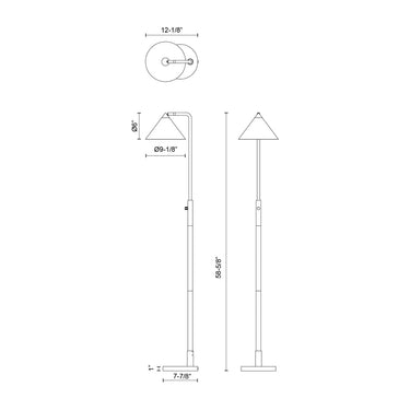 Alora Mood Remy FL485058 58 Inch Floor Lamp 2