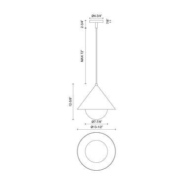 Alora Mood Remy PD485214 14 Inch Pendant 2