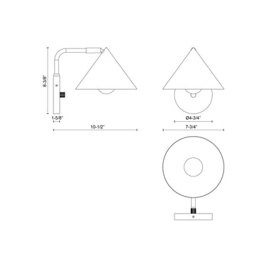 Alora Mood Remy WV485007 7 Inch Wall/Vanity Light 3