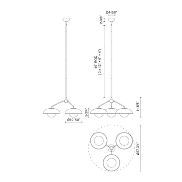 Alora Mood Rubio CH522328 28 Inch Chandelier 2