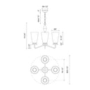 Alora Mood Salem CH570423 23 Inch Chandelier 2