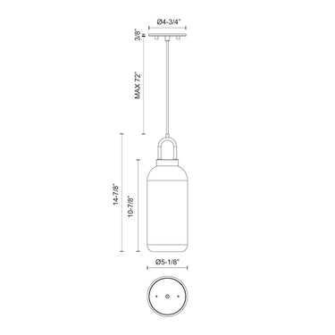 Alora Mood Soji PD401505 5 Inch Pendant 2