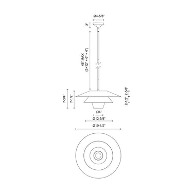 Alora Mood Tetsu PD475120 20 Inch Pendant 2
