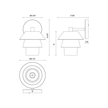Alora Mood Tetsu WV475106 6 Inch Wall/Vanity Light 1