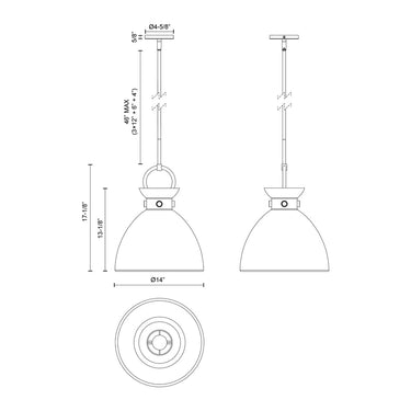 Alora Mood Waldo PD411314 14 Inch Pendant 2