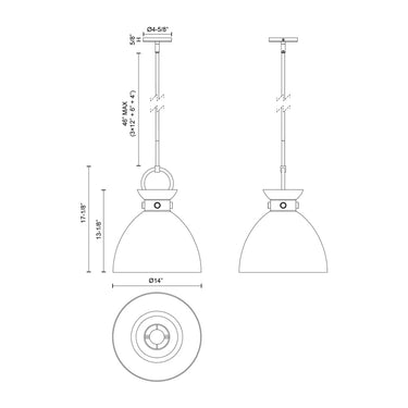 Alora Mood Waldo PD411814 14 Inch Pendant 2