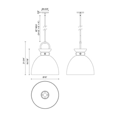 Alora Mood Waldo PD411818 18 Inch Pendant 2