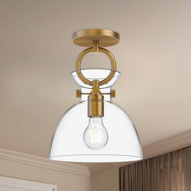 Alora Mood Waldo SF411809 9 Inch Semi-Flush Mount 1