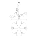 Alora Mood Willow CH548637 37 Inch Chandelier 3