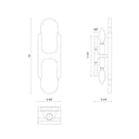 Alora Odin 2 Light 14 Inch Wall/Vanity Light - Crescent Harbor