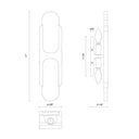 Alora Odin 2 Light 17 Inch Wall/Vanity Light - Crescent Harbor