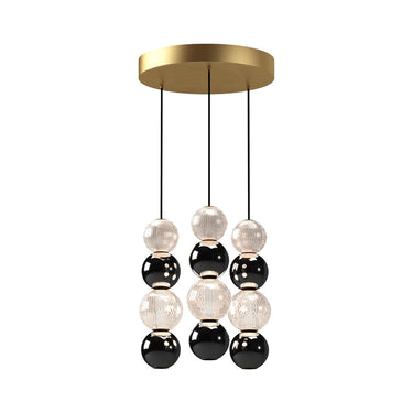 Alora Onyx LED Multi Pendant 3 Head - Crescent Harbor