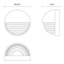 Alora Palais LED Wall/Vanity Light Clear Glass - Crescent Harbor