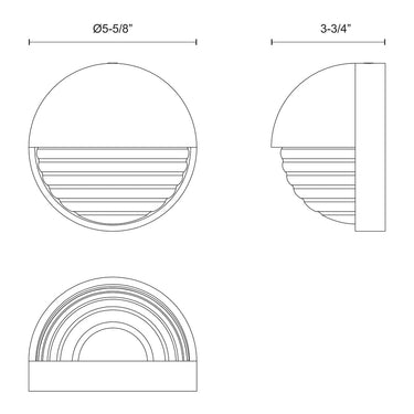 Alora Palais LED Wall/Vanity Light Clear Glass - Crescent Harbor