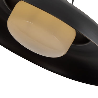 Alora Palmetto 1 Light 20 Inch Pendant Glossy Opal Glass - Crescent Harbor