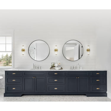 Alora Revolve 2 Light 12 Inch Wall/Vanity Light Clear Glass - Crescent Harbor
