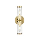 Alora Revolve 2 Light 12 Inch Wall/Vanity Light Clear Glass - Crescent Harbor