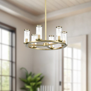 Alora Revolve 6 Light Chandelier - Crescent Harbor