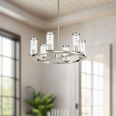 Alora Revolve 6 Light Chandelier - Crescent Harbor