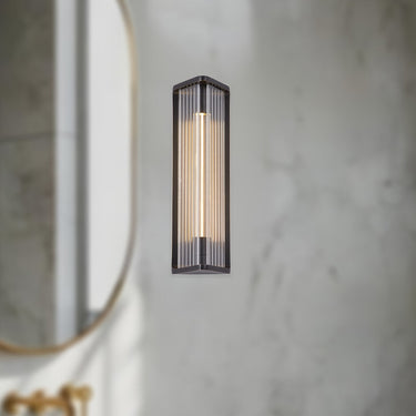 Alora Sabre LED 12 Inch Wall/Vanity Light Clear Glass - Crescent Harbor