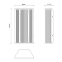 Alora Sabre LED 16 Inch Wall/Vanity Light Clear Glass - Crescent Harbor