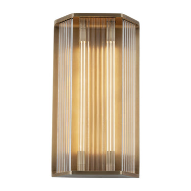 Alora Sabre LED 16 Inch Wall/Vanity Light Clear Glass - Crescent Harbor