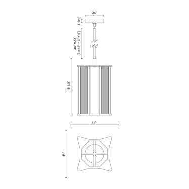 Alora Sabre LED Pendant Clear Glass UNV - Crescent Harbor