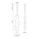 Alora Tagliato LED Pendant 3 Head UNV - Crescent Harbor