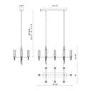 Alora Torres 8 Light Linear Pendant - Crescent Harbor