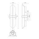 Alora Valencia 2 Light Wall/Vanity Light - Crescent Harbor